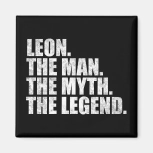 Leon name, Leon The Man The Myth The Legend Magnet