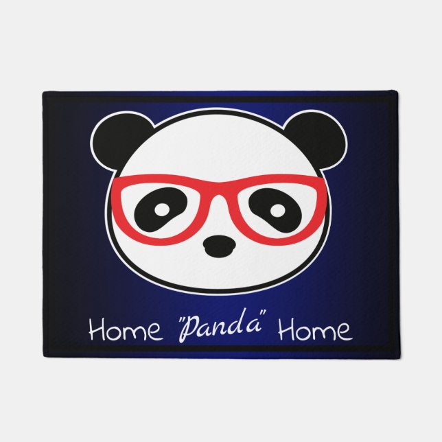 Leon The Panda Bear Kitchen Mat (Front)