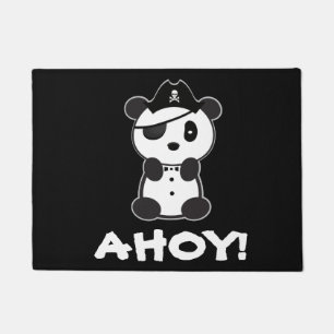 Leon The Panda Bear -  Pirate Panda Bear Doormat