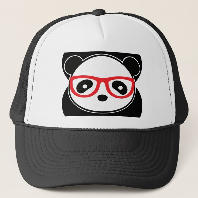 Leon The Panda Bear Trucker Hat (Front)