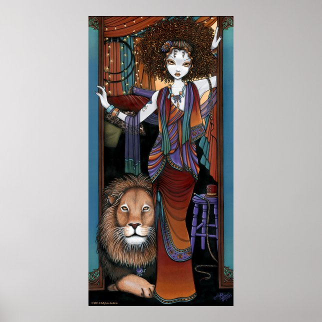 Leona Levon Bohemian Circus Lion Tamer Poster (Devant)