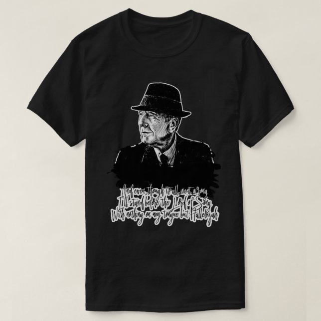 Leonard Cohen  (1) T-Shirt (Design Front)