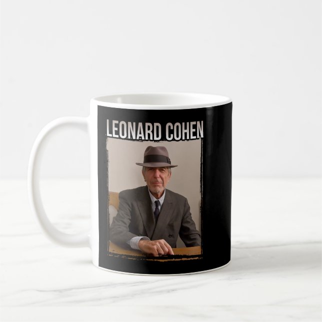 Leonard Cohen Portrait (2) Coffee Mug (Left)