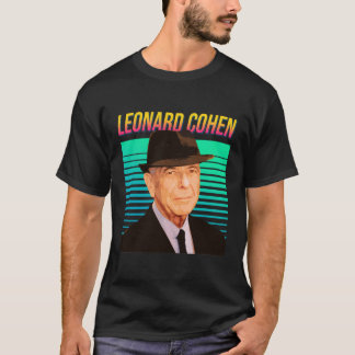 Leonard Cohen Retro Portrait T-Shirt