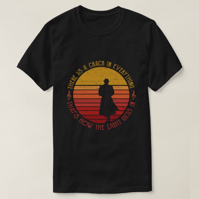 Leonard Cohen There is a Crack in Everything T-Shirt (Design Front)
