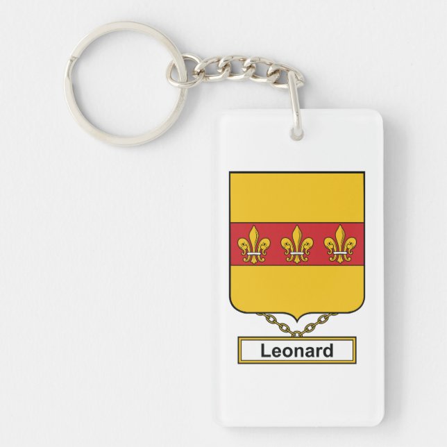 Leonard Family Crest Keychain (Front)