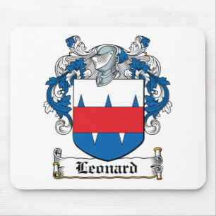Leonard Family Crest Mouse Pad
