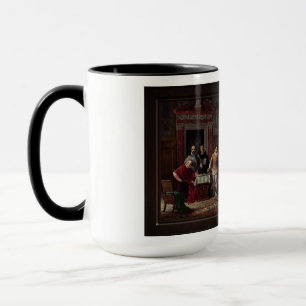 Leonardo da Cutro and Ruy Lopez Play Chess Mug