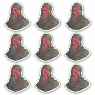 Leonardo Da Vinci Abstract Art Sticker Pack