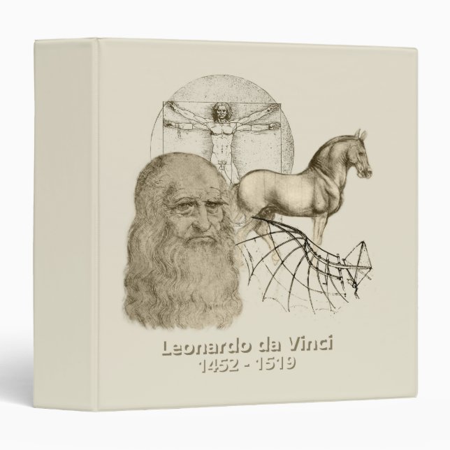 Leonardo da Vinci Binder (Front/Spine)