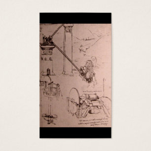 Leonardo da Vinci, dessins des machines