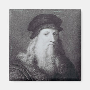 Leonardo da Vinci, engraved by Raphael Magnet