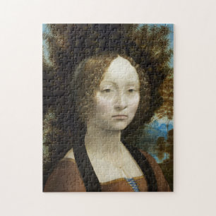Leonardo Da Vinci Ginevra De' Benci Painting Jigsaw Puzzle