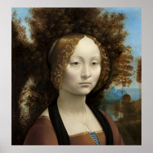 Leonardo da Vinci Ginevra de' Benci Wall Art