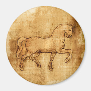 Leonardo Da Vinci Horse Art Magnet