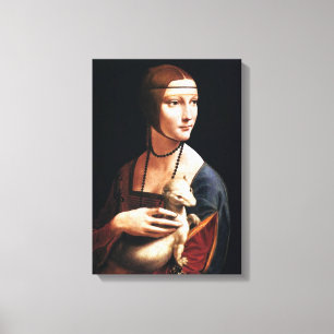 Leonardo Da Vinci Lady with an Ermine Canvas Wrap Print