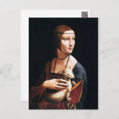 Leonardo Da Vinci Lady with an Ermine Postcard (Front/Back)