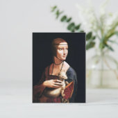 Leonardo Da Vinci Lady with an Ermine Postcard (Standing Front)
