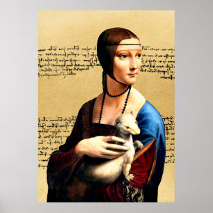 Leonardo da Vinci Lady with Ermine Poster
