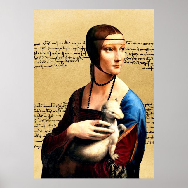 Leonardo da Vinci Lady with Ermine Poster (Front)