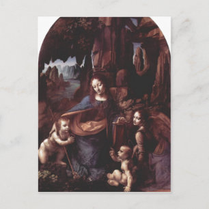Leonardo da Vinci Madonna in der Felsengrotte 1503 Postcard