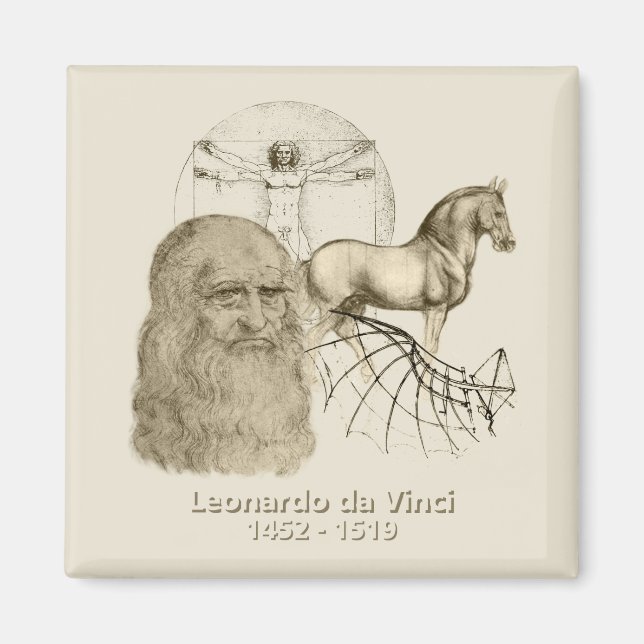 Leonardo da Vinci Magnet (Front)