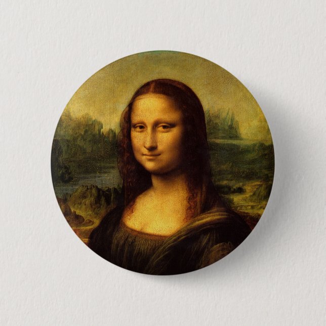 Leonardo Da Vinci - Mona Lisa 2 Inch Round Button (Front)