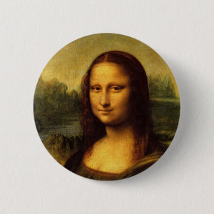 Leonardo Da Vinci Mona Lisa 2 Inch Round Button
