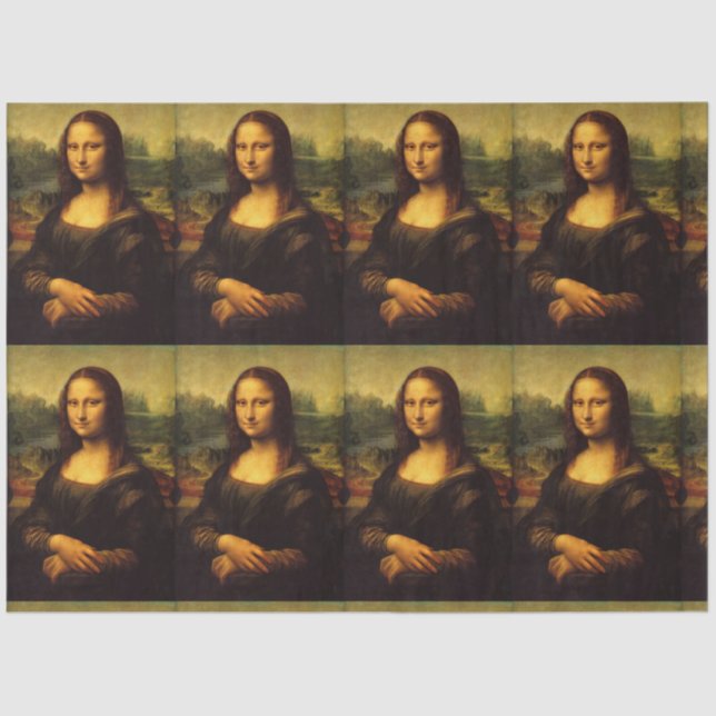 LEONARDO DA VINCI MONA LISA ART TISSUE PAPER (Front)