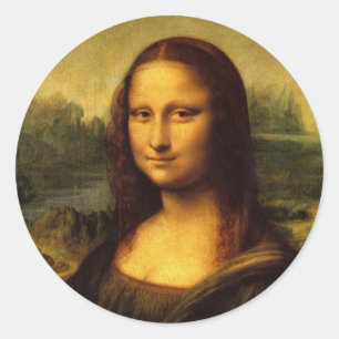 Leonardo Da Vinci  Mona Lisa Classic Round Sticker