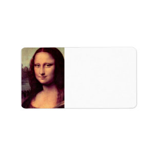 Leonardo da Vinci - Mona Lisa (Detail) Label