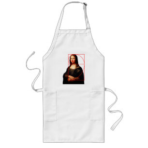 Leonardo da Vinci Mona Lisa Fibonacci Sequence Long Apron