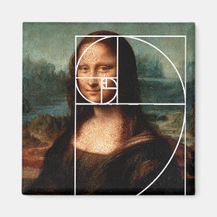 Leonardo da Vinci Mona Lisa Fibonacci Sequence Magnet