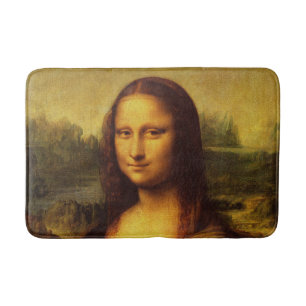 Leonardo Da Vinci Mona Lisa Fine Art Painting Bath Mat