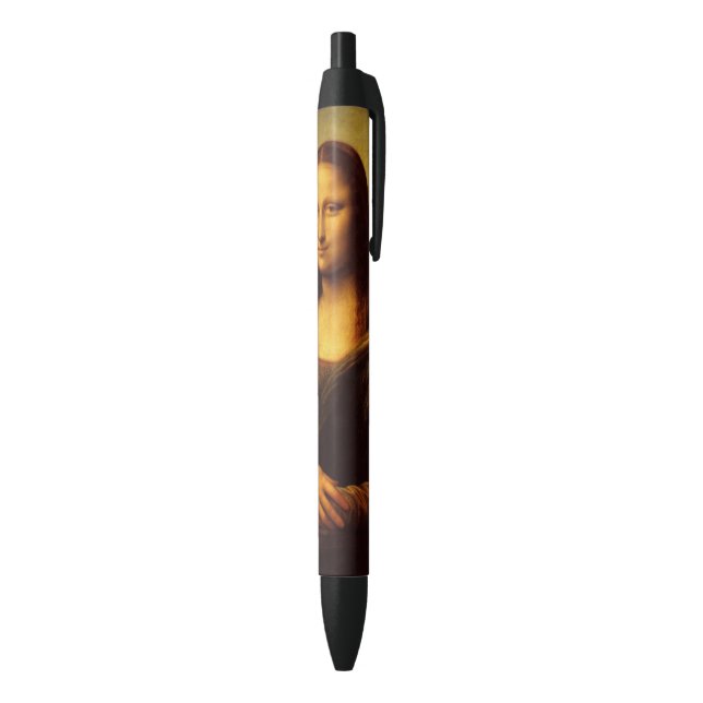 Leonardo Da Vinci Mona Lisa Fine Art Painting Black Ink Pen (Bottom (Vertical))