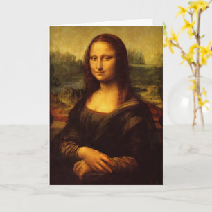 Leonardo Da Vinci Mona Lisa Fine Art Painting Card
