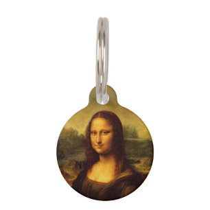 Leonardo Da Vinci Mona Lisa Fine Art Painting Pet Tag