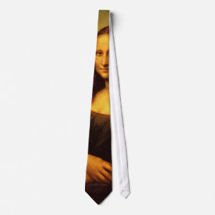 Leonardo Da Vinci Mona Lisa Fine Art Painting Tie