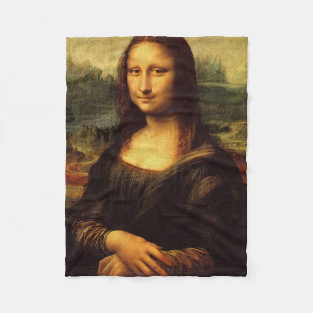 LEONARDO DA VINCI - Mona Lisa, La Gioconda 1503 Fleece Blanket (Front)