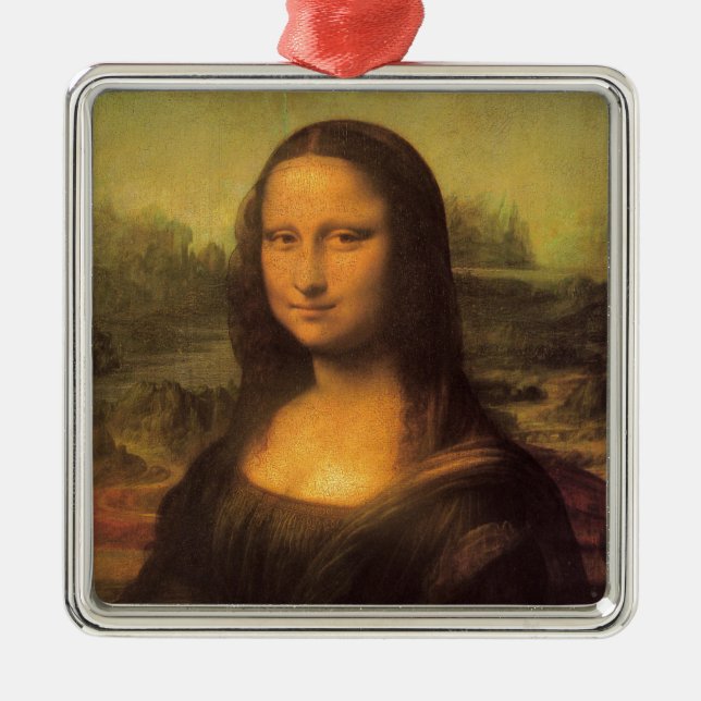 Leonardo Da Vinci' Mona Lisa Metal Ornament (Front)
