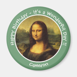 Leonardo da Vinci Mona Lisa Party Collection Magnet