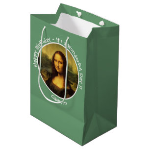 Leonardo da Vinci Mona Lisa Party Collection Medium Gift Bag