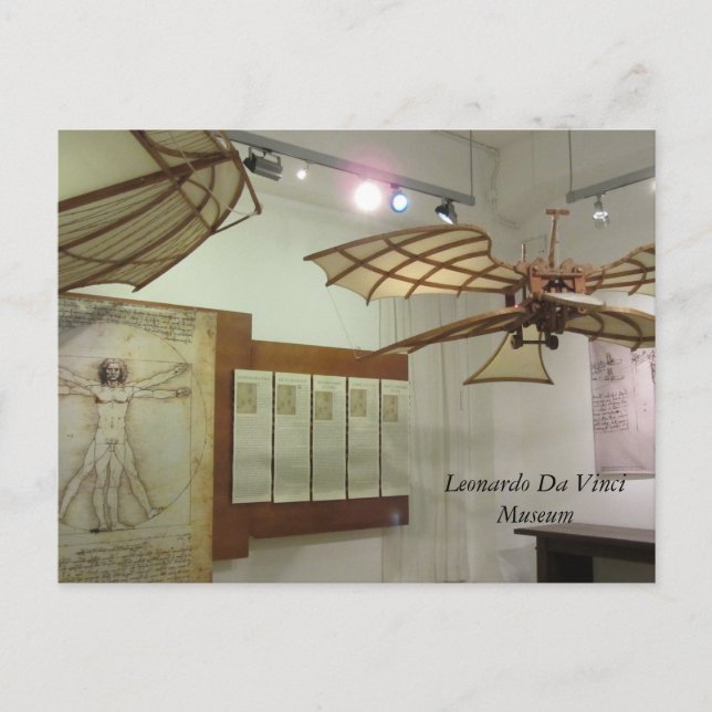 Leonardo Da Vinci Museum Pieces Postcard (Front)