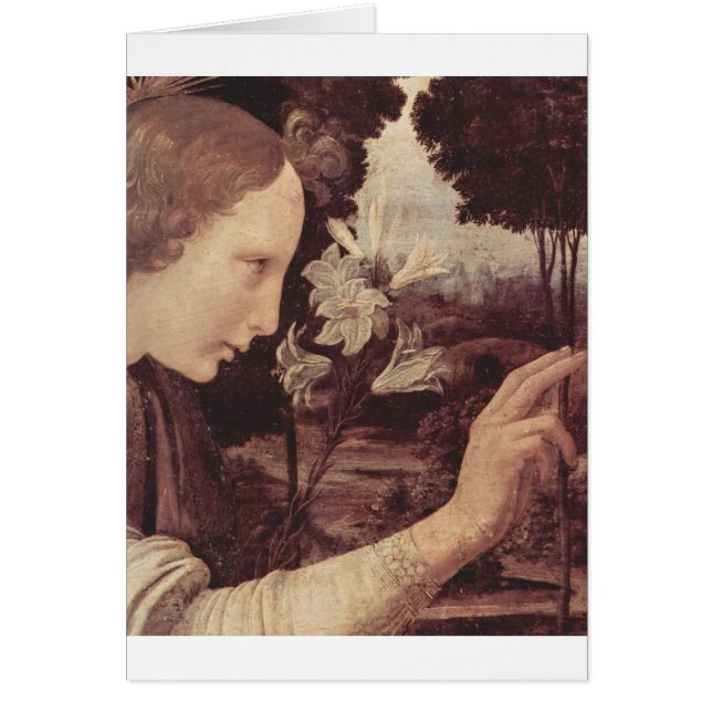 Leonardo da Vinci peignant circa 1472-1475 (Devant)