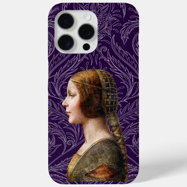 Leonardo da Vinci Portrait La Bella Principessa Case-Mate iPhone Case (Back)