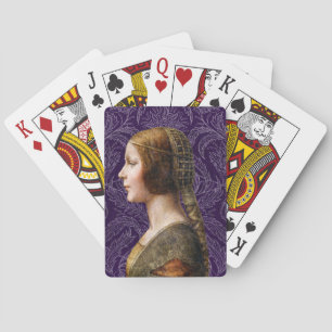 Leonardo da Vinci Portrait La Bella Principessa Playing Cards