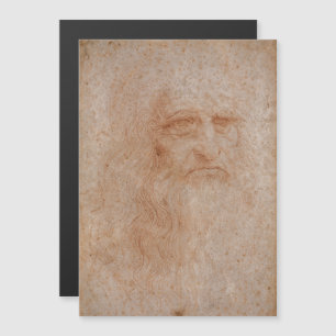 Leonardo Da Vinci, Presumed Self-Portrait Magnetic Invitation