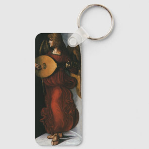 Leonardo da Vinci"s An Angel in Red with a Lute Keychain