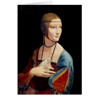 Leonardo Da Vinci’s Lady With a Hedgehog Card