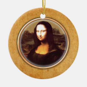 Leonardo-da-Vinci’s Mona Lisa Ornament. Ceramic Ornament